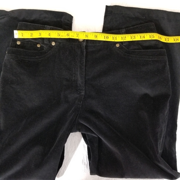 Haggar petite soft corduroy size 10 black pants - Picture 7 of 15